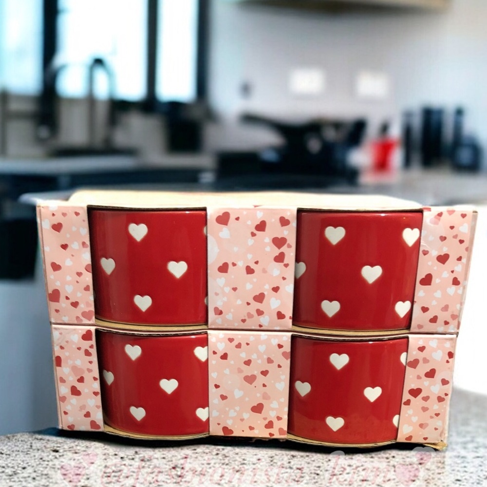 The Bakeshop by masterclass Heart ramekins Set of 4 Valentine’s Day
